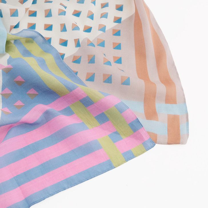 SHESAY Geometric Pattern Scarf