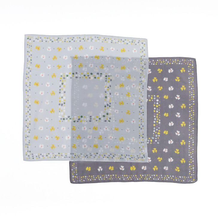 SHESAY Flower and Dots Scarf