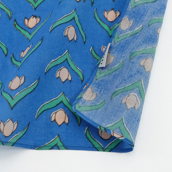 SHESAY Handkerchief Rows of Tulips