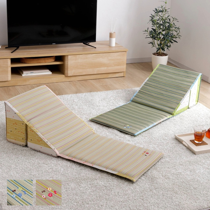 IKEHIKO Rush grass TV pillow, Suzuka cushion  45 x 100 cm