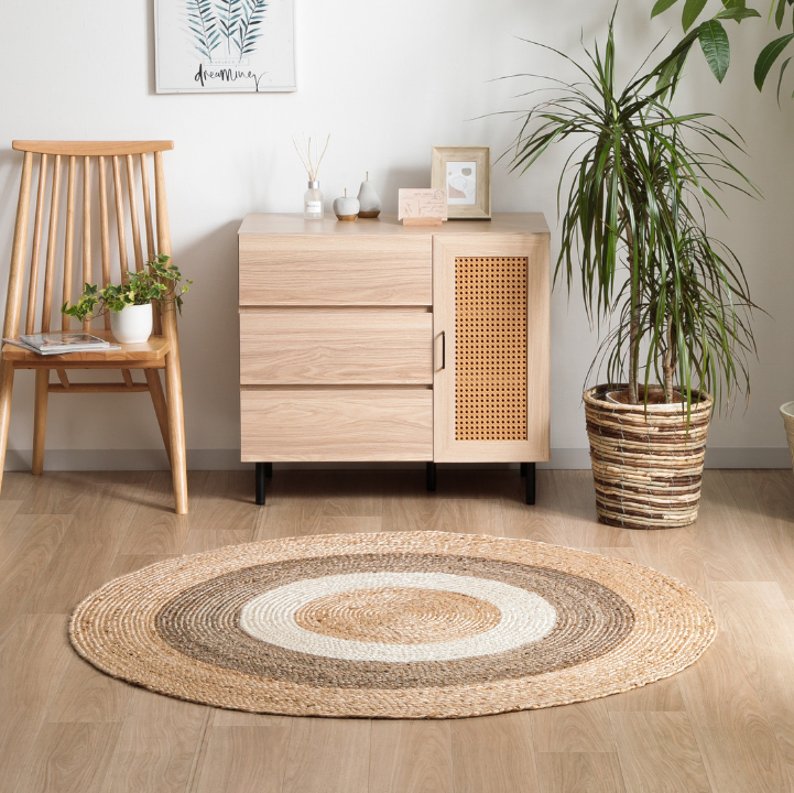 IKEHIKO LAGOMi Lucca Jute Rug, Nordic