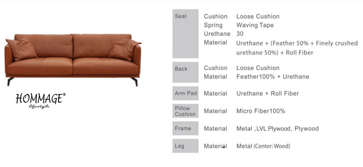 Hommage Sofa -VE 2208A