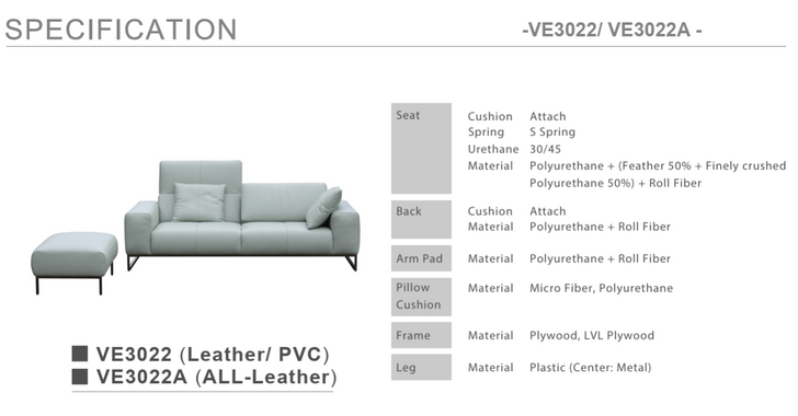 Hommage Premium Sofa -VE 3022