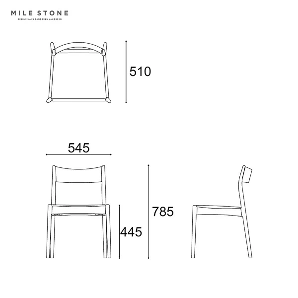 MILE STONE DINING CHAIR type.1
