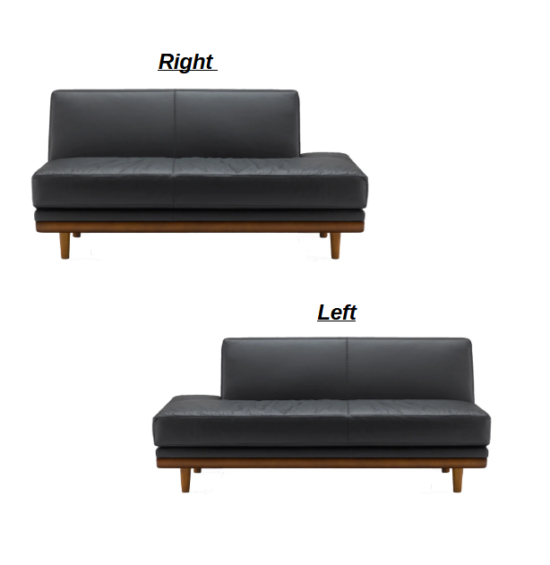 Crossover Shot ARMLESS COUCH ( MAHOGANY )