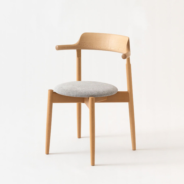 Tsubura Semi-Armchair (Upholstered Seat)