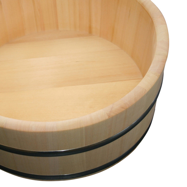 Hinoki Foot Bath Tub - Barrel Type