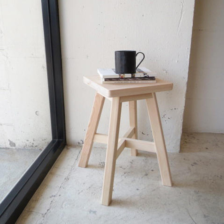 SUGIKOJO Hinoki Stool Kaku (Square)