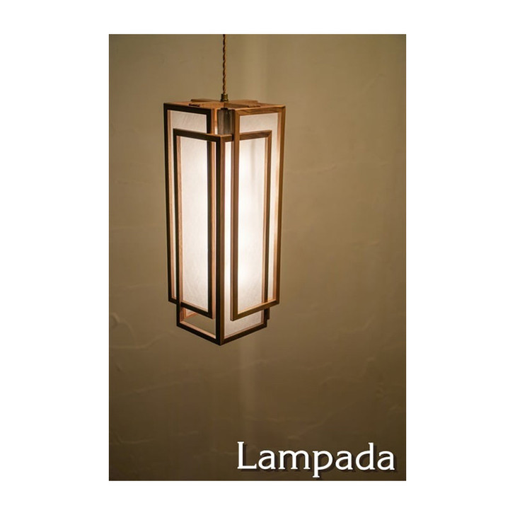 LAMPADA Shun shun-L Walnut Pendant Light AP866
