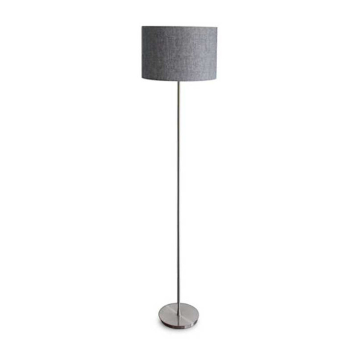 grey floor lamp next