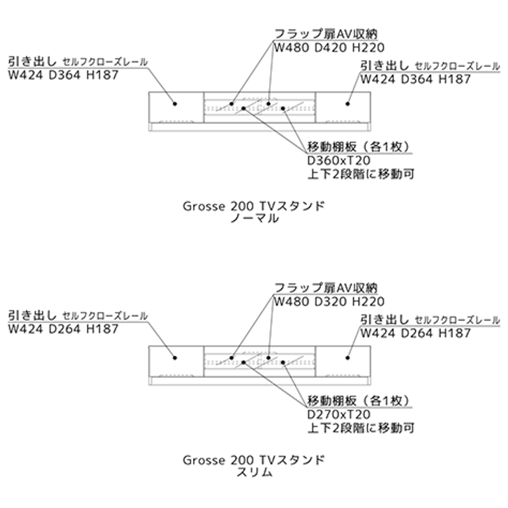 LEGNATEC Grosse TV Stand