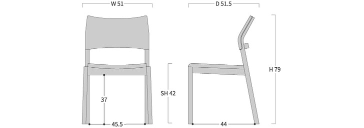 TAKUMI KOHGEI AG Side Chair