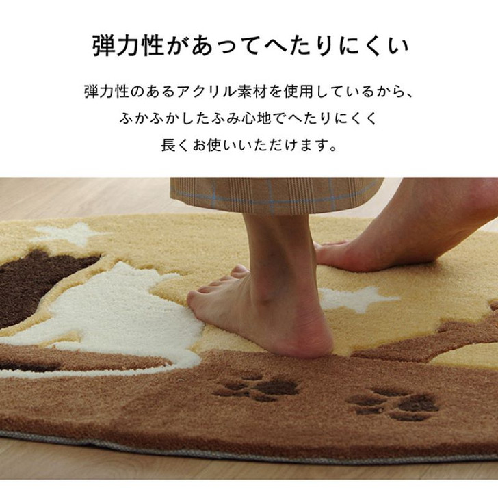 IKEHIKO Entrance Mat Cat Pattern