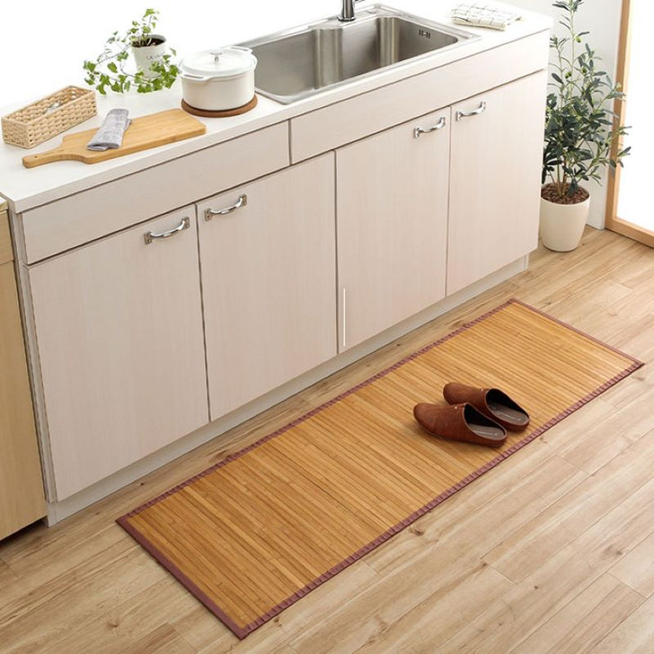 IKEHIKO Bamboo Kitchen Mat Rome