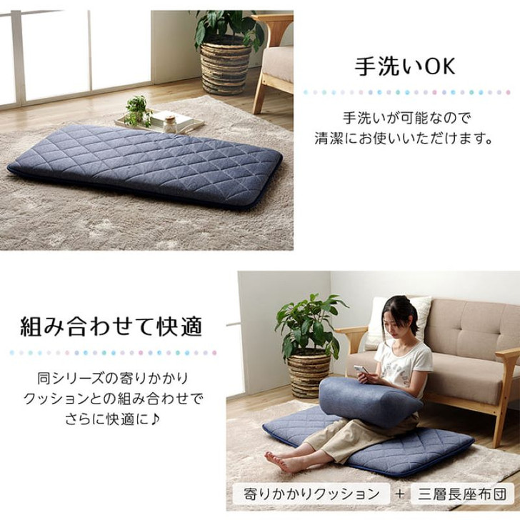 IKEHIKO 3-layer Long Cushion Furio 115