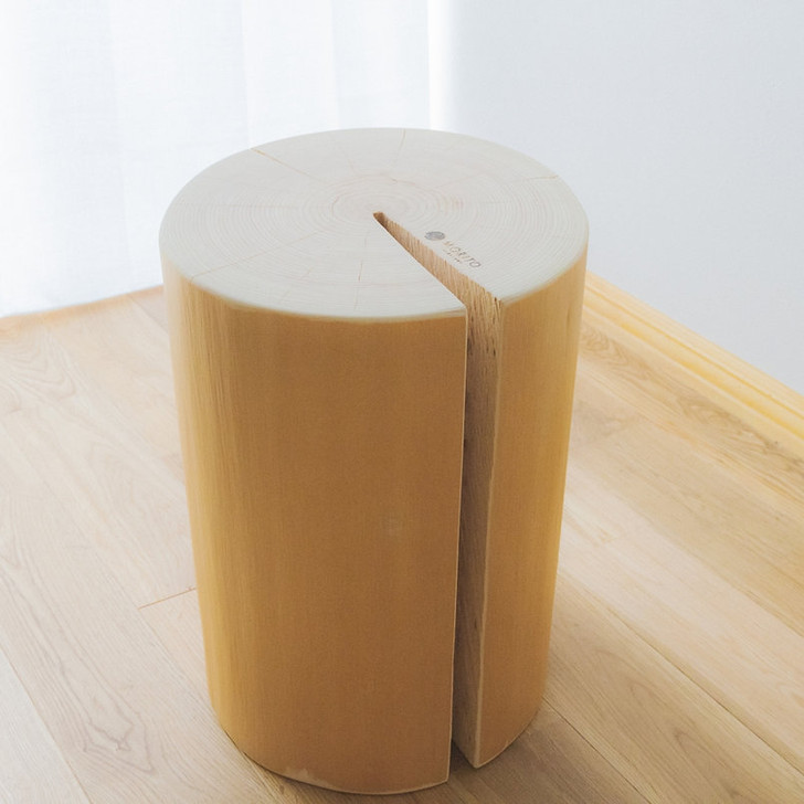 MORITO Hinoki cypress log stool 