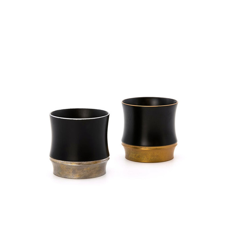 KISEN Guinomi Sake Cup BAMBOO SHORT Kurourushi