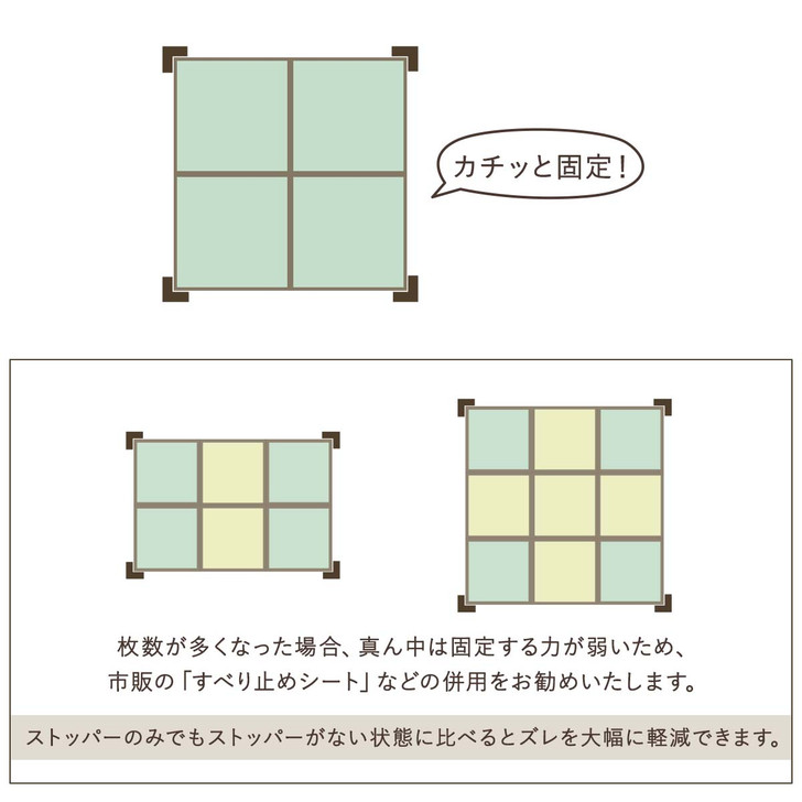 IKEHIKO L-shaped Stopper for Unit Tatami Mats 4pcs