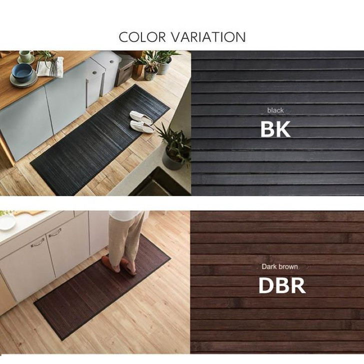 IKEHIKO Universe Bamboo Kitchen Mat