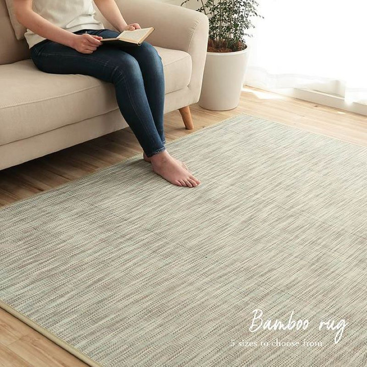 IKEHIKO FX Abyss Bamboo Rug/Carpet with 5 Suction Sheets