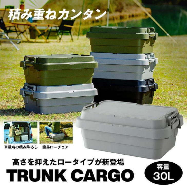 IKEHIKO Storage Trunk Cargo Low Box 50S 30L