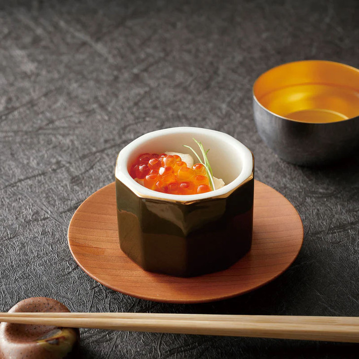 YOUBI Shibu Rikyu Gold trim Bowl 