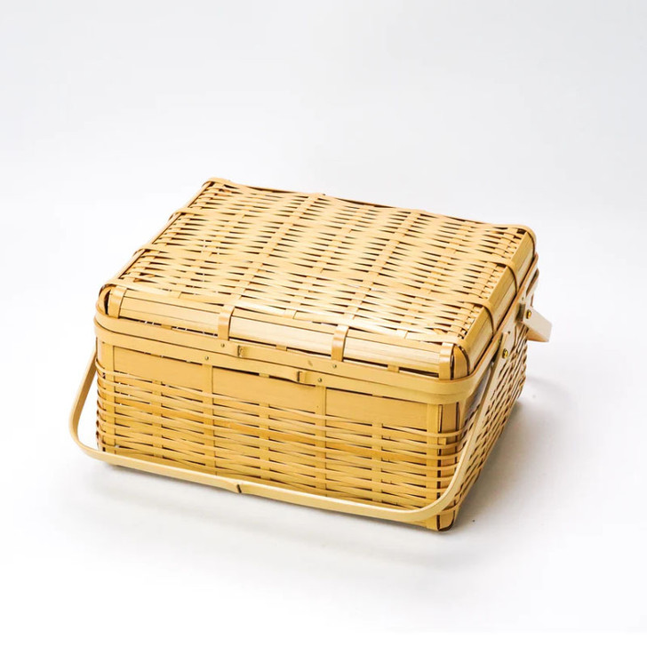 YOUBI Hishiki bamboo basket with handle