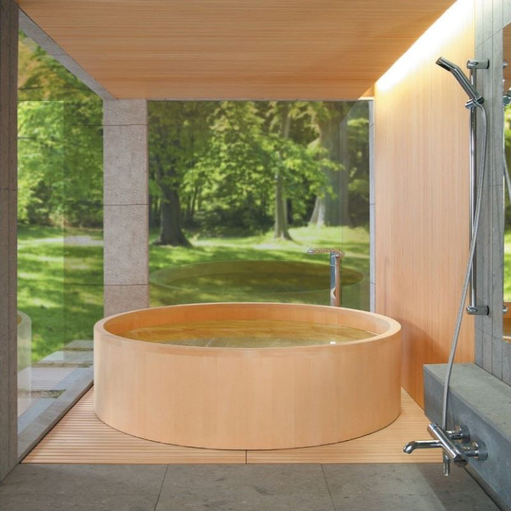 HINOKI SOKEN Round bathtub O-Bath M