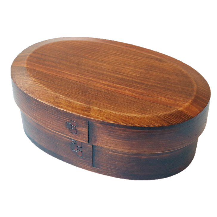 WAKACHO Magewappa Cover type oval Single tier bento box small Lacquer