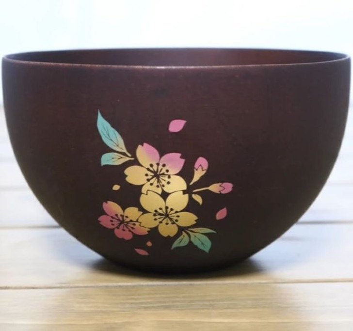 WAKACHO Makie Donburi Bowl DBR Cherry Blossom