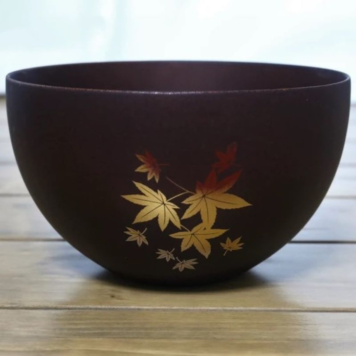 WAKACHO Makie Donburi Bowl DBR Autumn Leaves