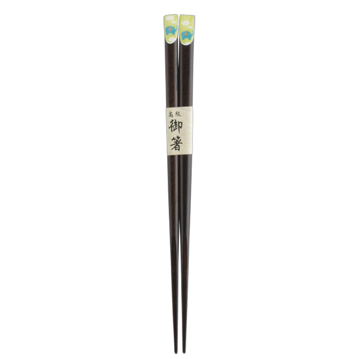 WAKACHO Kids Green Elephant Chopsticks