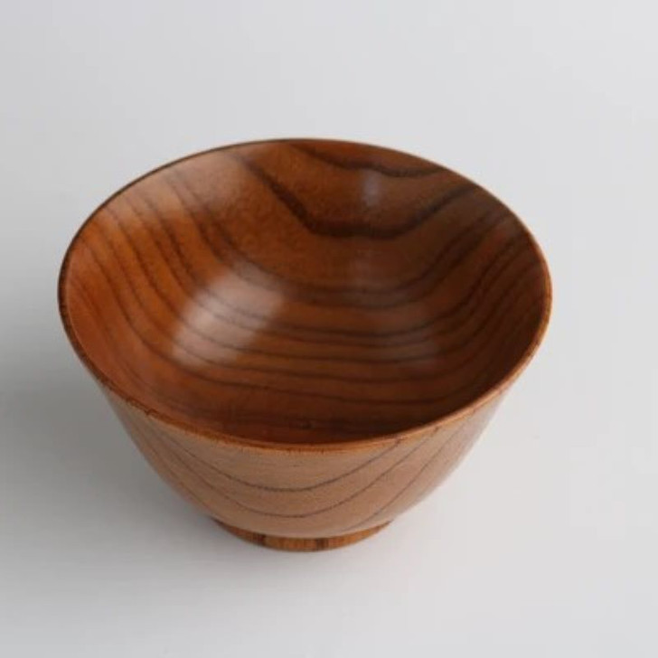 WAKACHO Kids Wooden Rice Bowl