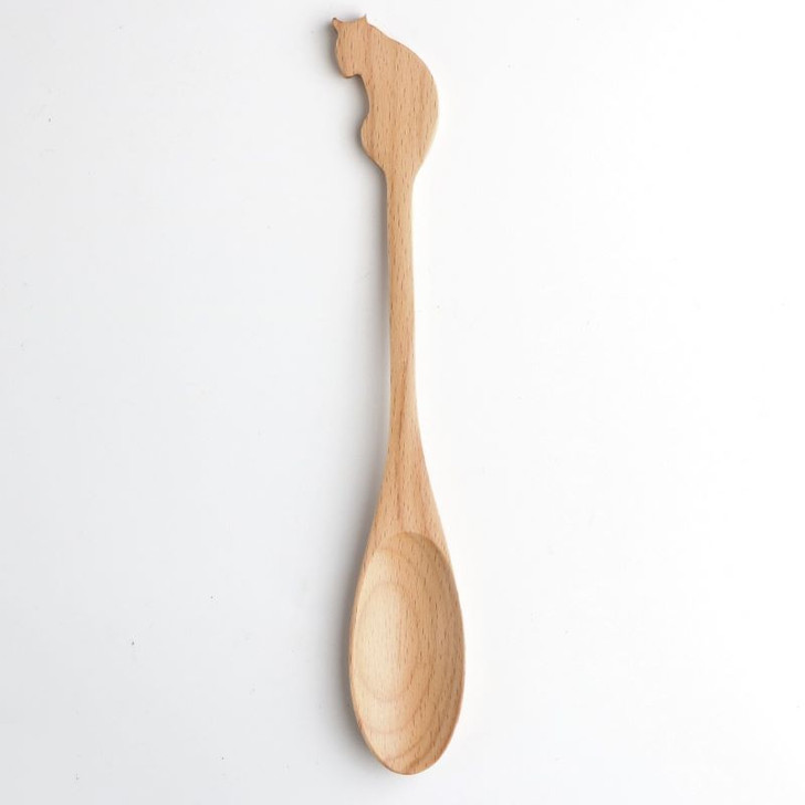 WAKACHO Beech Wood Cat Spoon