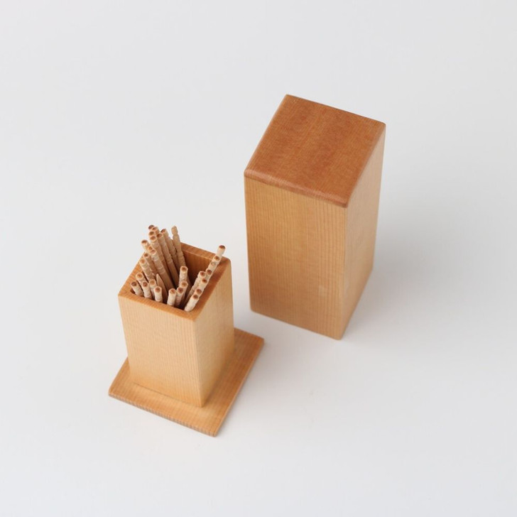 WAKACHO Wooden Toothpick Holder Natural