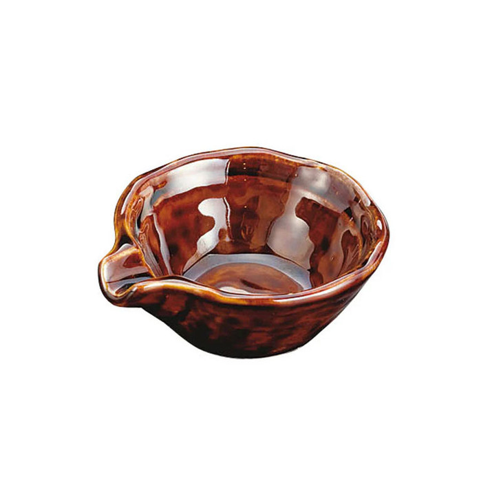 YOUBI Candy glaze with one-sided bowl (brown)