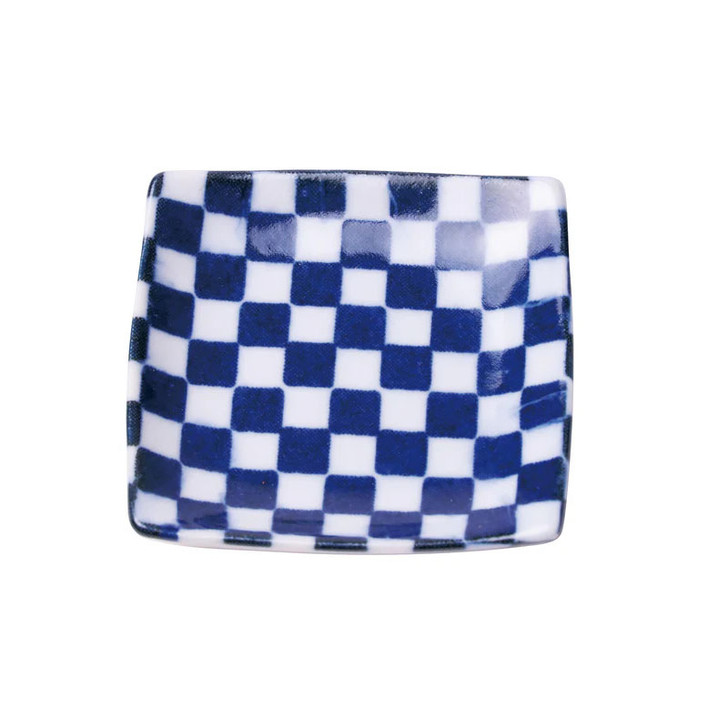 YOUBI Bean plate (square) indigo