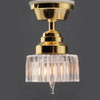 Ceiling Lamp w/crystal look shade (MH860); shown lit