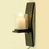 Modern Black Wall Sconce (MH1052) lit