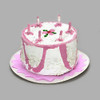 IM65105 - Birthday Cake (pink) Dollhouse Miniature