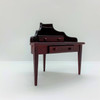 Dollhouse Miniature Mahogany Corner Desk (AZT3374); side, profile