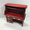 1:12 Scale Dollhouse Miniature Small Rolltop Desk (AZT3597) top view, roll-top open