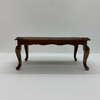 Dollhouse Miniature Queen Ann Walnut Dining Table (AZT6175V) side view