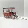 One-inch (1:12) scale dollhouse miniature ice cream wagon (circa 1895) long shot