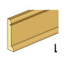 1/2" high baseboard molding with cap and shoe profile.