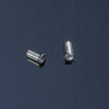 High magnification of spring loaded eyelets