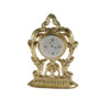 Gold-tone painted metal table/mantle clock.