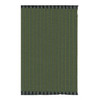 Olive green and blue area rug in 1:12) scale