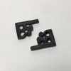 Miniature black brackets