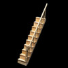 Dollhouse miniature narrow straight staircase kit (HW7100) on black background